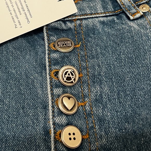 MOSCHINO Denim Pants: MO5CH1NO JEANS Womens Trousers - Picture 4 of 10